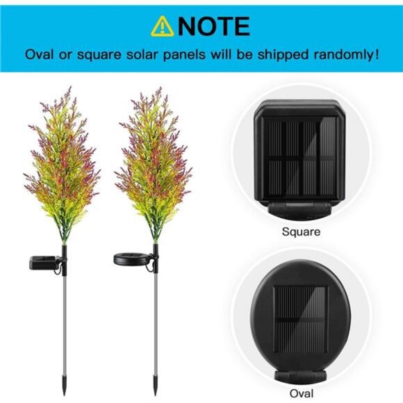 Solar Christmas Tree Lights Garden Waterproof, Yard Decor / Stake Decor Lights - Picture 2 of 8